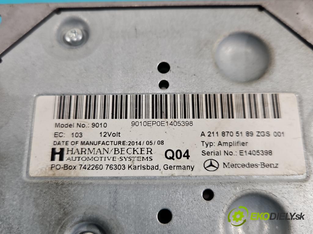 Mercedes CLS II C218 2010-2018 4.7 V8 (278922) automatic 315 kW 4664 cm3 4- reproduktory komplet A2128203502