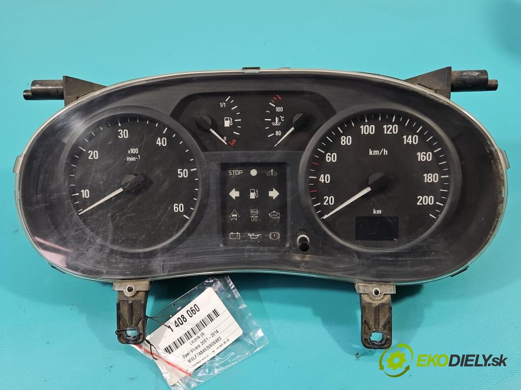 Opel Vivaro 2001-2014 1.9 cdti 82 HP manual 60 kW 1870 cm3 5- prístrojovka/ budíky P8200252450 (Prístrojové dosky, displeje)