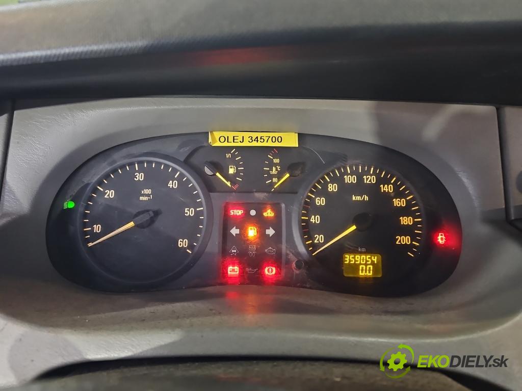 Opel Vivaro 2001-2014 1.9 cdti 82 HP manual 60 kW 1870 cm3 5- prístrojovka/ budíky P8200252450 (Prístrojové dosky, displeje)