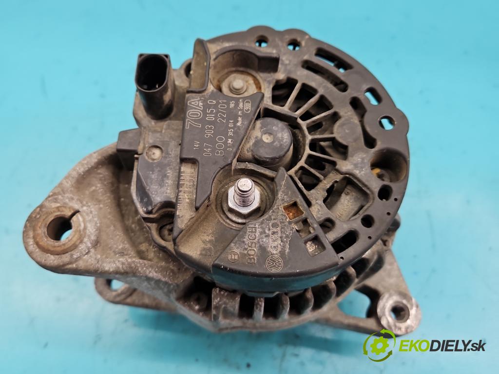 Skoda Fabia I 1999-2007 1.4 mpi 60 HP manual 44 kW 1397 cm3 5- Alternator 047903015Q (Alternátory)