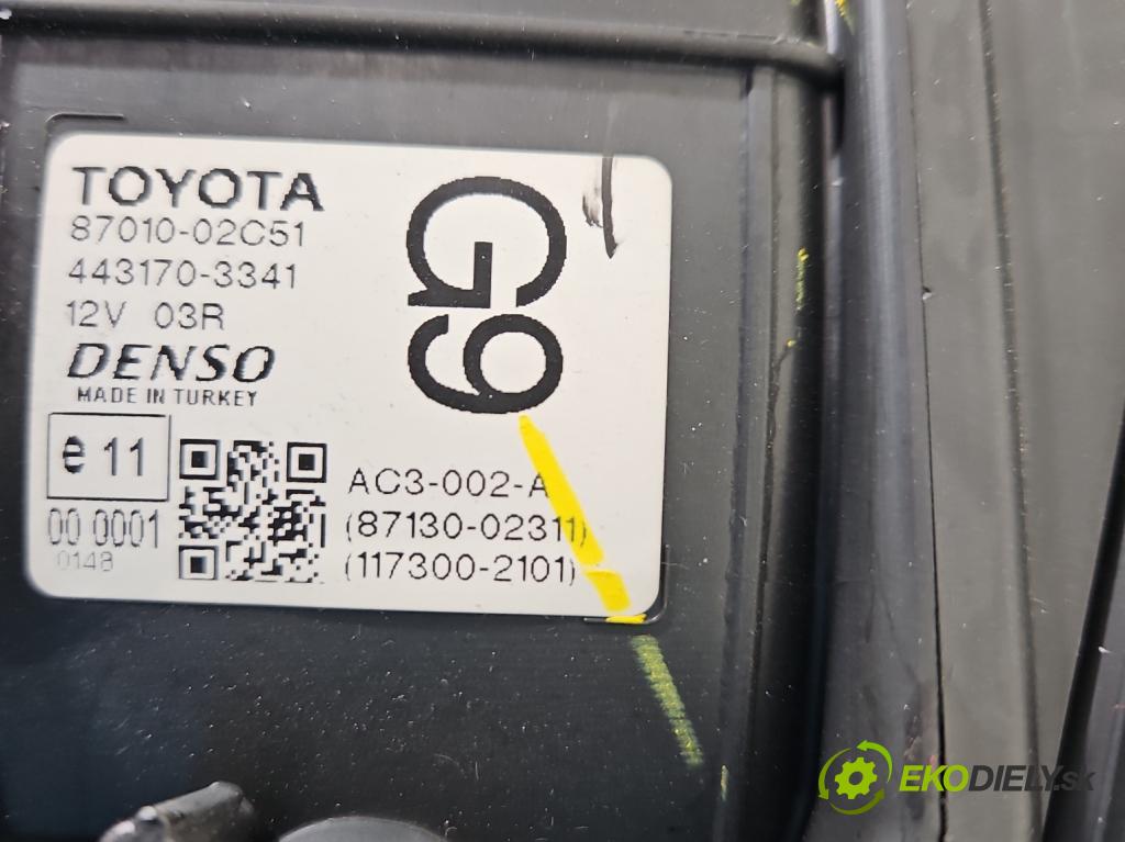 Toyota Corolla E16/E18  2013-2019 1.6 16V 132  HP manual 97 kW 1598 cm3 4- radiator 87010-02C51 (Radiátor kúrenia)