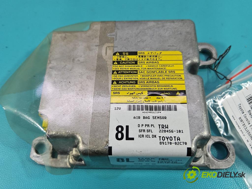 Toyota Corolla E16/E18  2013-2019 1.6 16V 132  HP manual 97 kW 1598 cm3 4- riadiaca jednotka vankúše: 228456-101