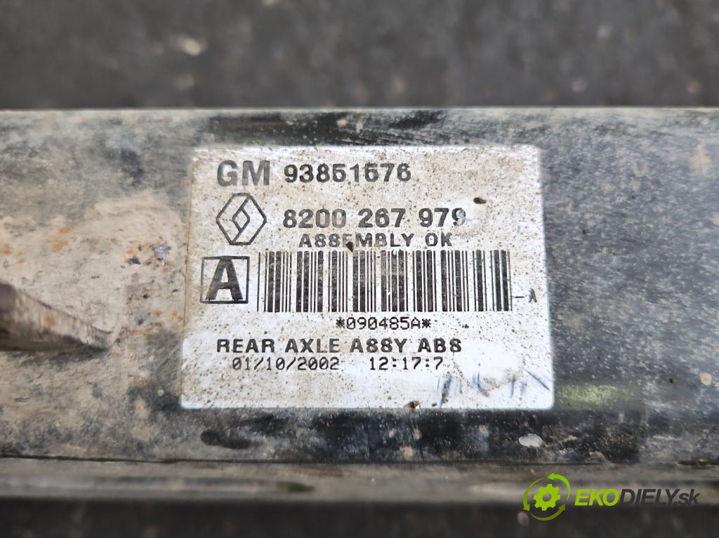 Opel Vivaro 2001-2014 1.9 cdti 82 hp manual 60 kW 1870 cm3 5- zadní výztuha 93851576 (Výztuhy zadní)