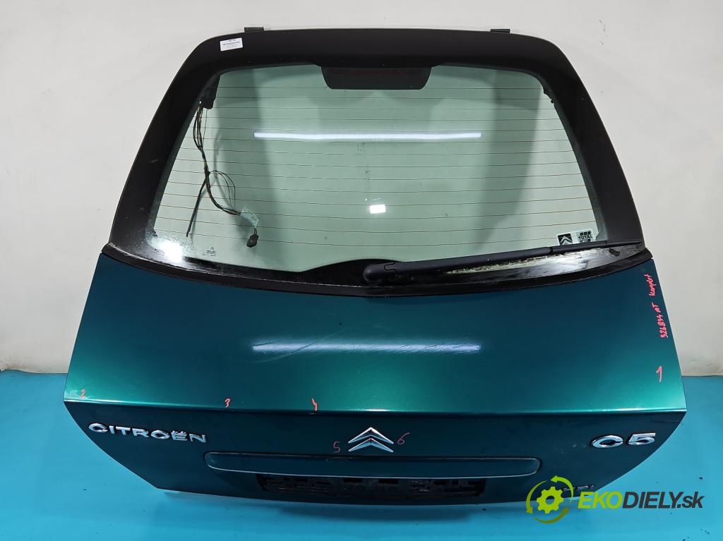 Citroen C5 I 2001-2008 2.0 16V 140 hp manual 103 kW 1997 cm3 5- zadní kufrové dveře  (Zadní kapoty)