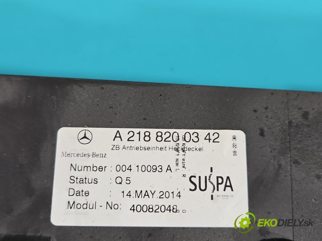 Mercedes CLS II C218 2010-2018 4.7 V8 (278922) automatic 315 kW 4664 cm3 4- zámek kufrových dveří zadní A2188200342