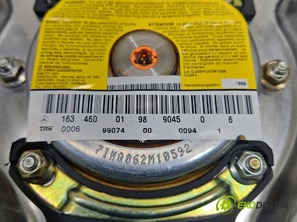 Mercedes ML W163 1997-2005 4.3 V8 272 HP automatic 200 kW 4266 cm3 5- volant 1634600198 (Volanty)