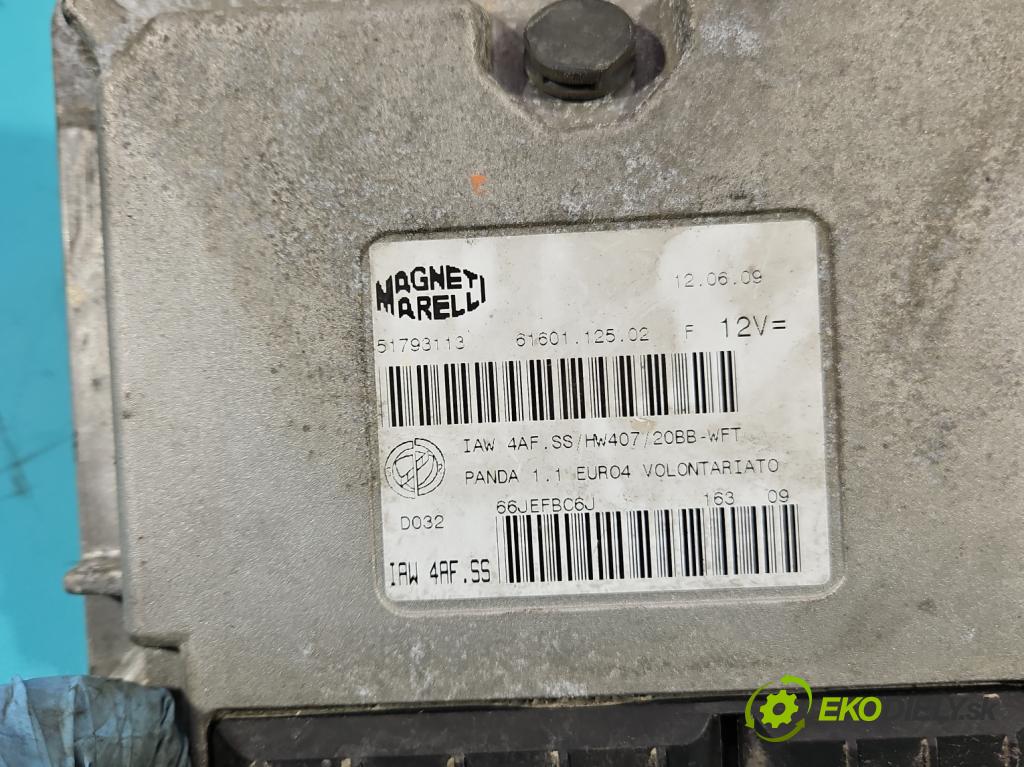 Fiat Panda II 2003-2012 1.1 54 HP manual 40 kW 1108 cm3 5- riadiaca jednotka motora 51793113