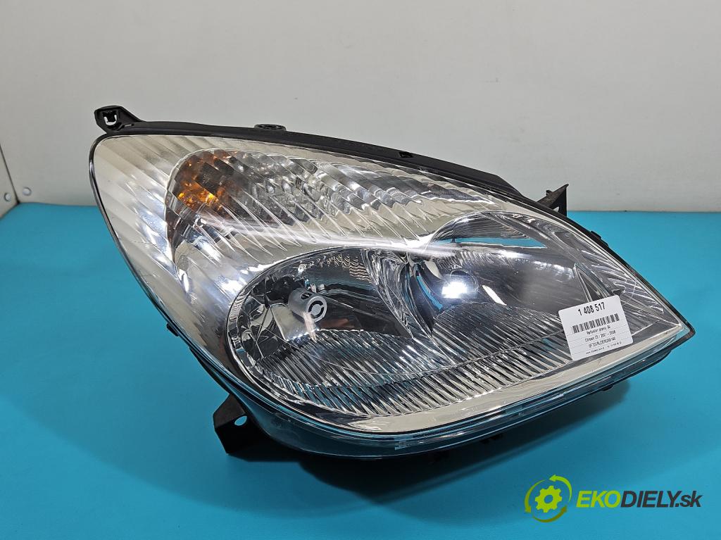 Citroen C5 I 2001-2008 2.0 16V 140 HP manual 103 kW 1997 cm3 5- Reflektor: pravý 9644275280 (Pravé)