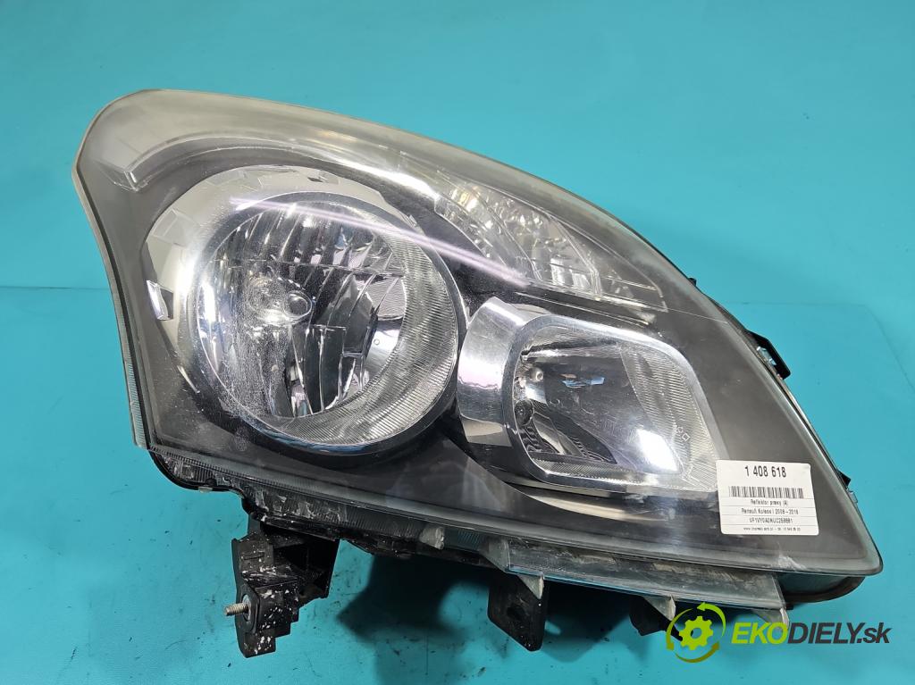 Renault Koleos I 2008-2016 2.0 dci 150 HP manual 110 kW 1995 cm3 5- Reflektor: pravý  (Pravé)