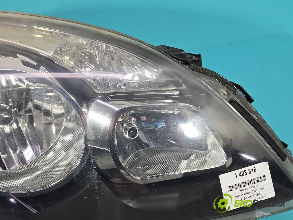 Renault Koleos I 2008-2016 2.0 dci 150 HP manual 110 kW 1995 cm3 5- Reflektor: pravý  (Pravé)