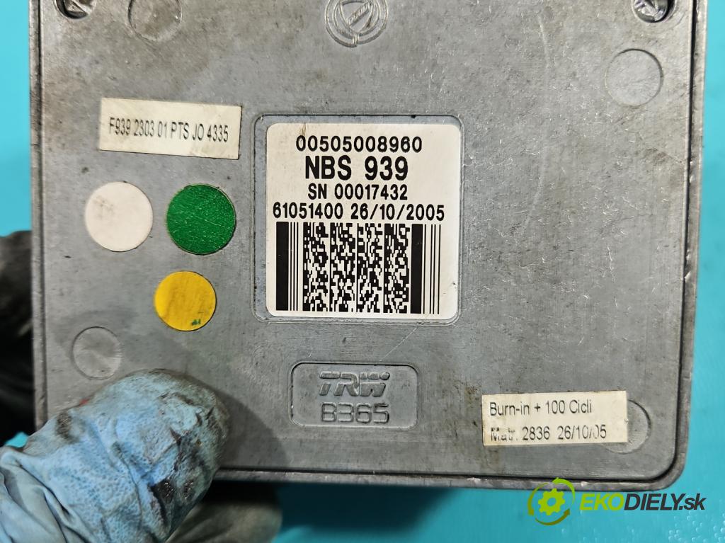 Alfa romeo 159 1.9 jtd 120 HP manual 88 kW 1910 cm3 4- Blokáda: řízení: 00505008960 (Ostatné)