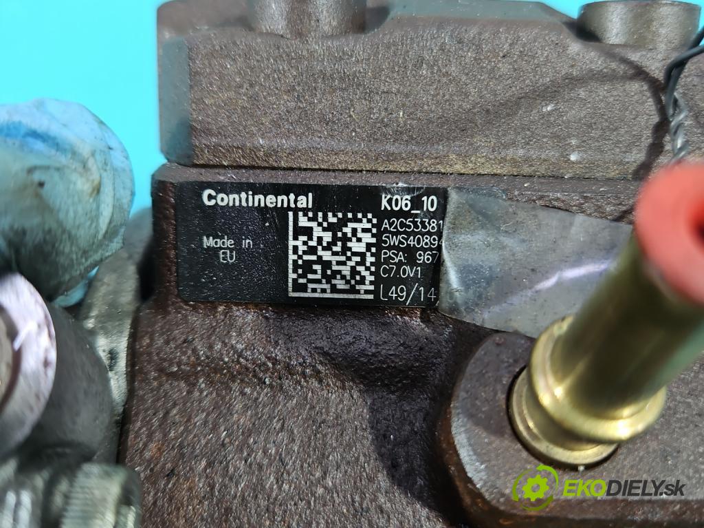 Citroen C4 Picasso I 2006-2013 1.6 hdi 111KM manual 82 kW 1560 cm3 5- čerpadlo vstrekovacia 5WS40894 (Vstrekovacie čerpadlá)