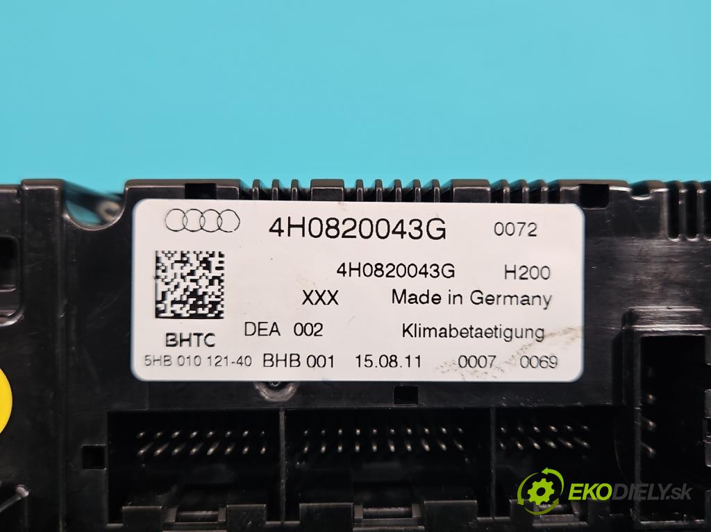 Audi A8 D4 2009-2017 3.0 V6 tdi 250 HP automatic 184 kW 2967 cm3 4- panel kúrenia 4H0820043G