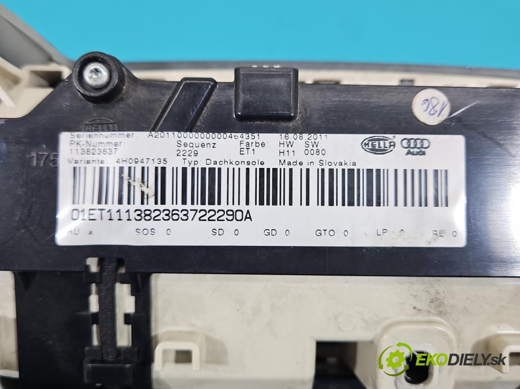 Audi A8 D4 2009-2017 3.0 V6 tdi 250 hp automatic 184 kW 2967 cm3 4- světlo interiéru 4H0951177