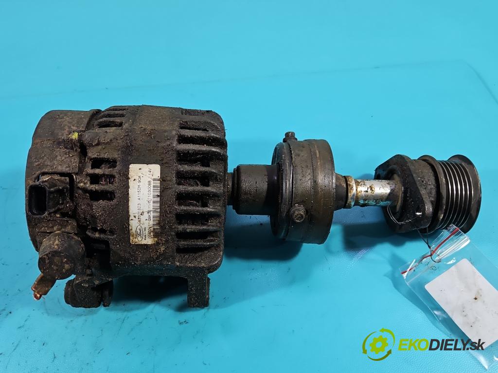 Ford Focus Mk1 1998-2004 1.8 tddi 90 HP manual 66 kW 1753 cm3 5- Alternator  (Alternátory)