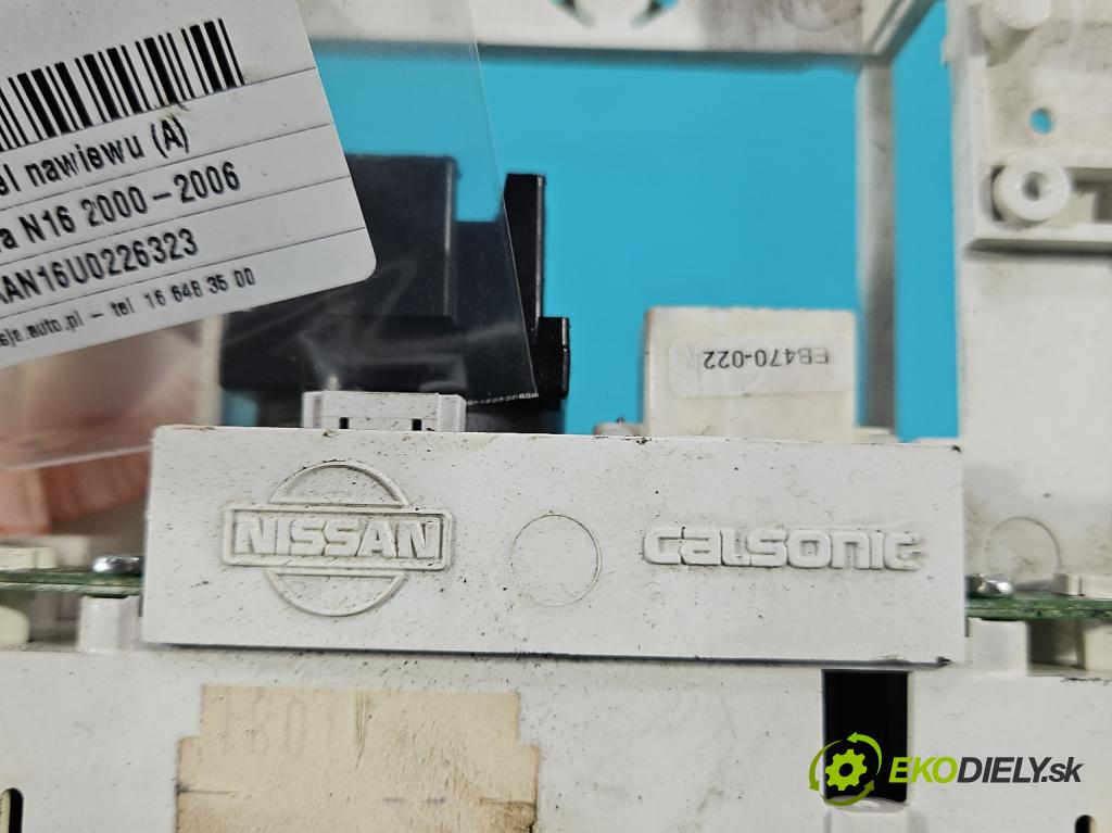 Nissan Almera N16 2000-2006 1.5 16V 90 HP manual 66 kW 1498 cm3 3- panel kúrenia