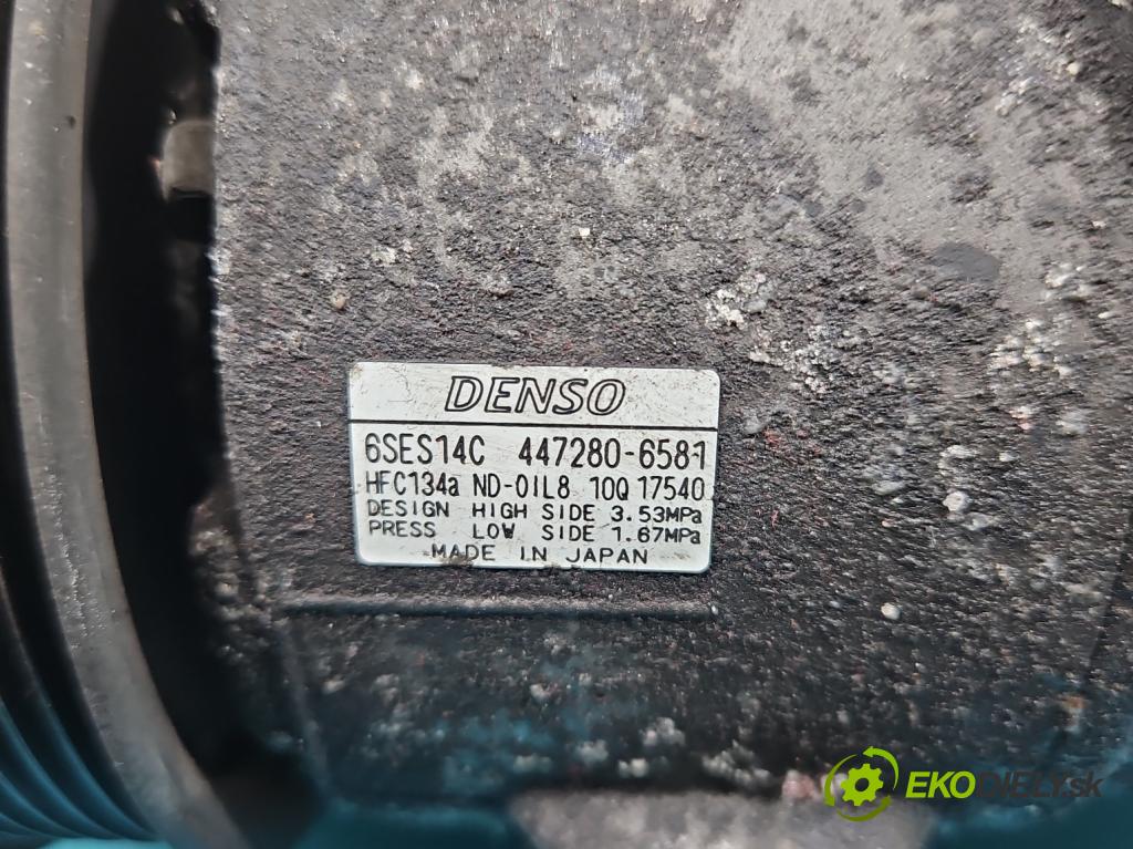 Toyota Corolla E16/E18  2013-2019 1.6 16V 132 hp manual 97 kW 1598 cm3 4- Kompresor: klíma 447280-6581 (Kompresory)