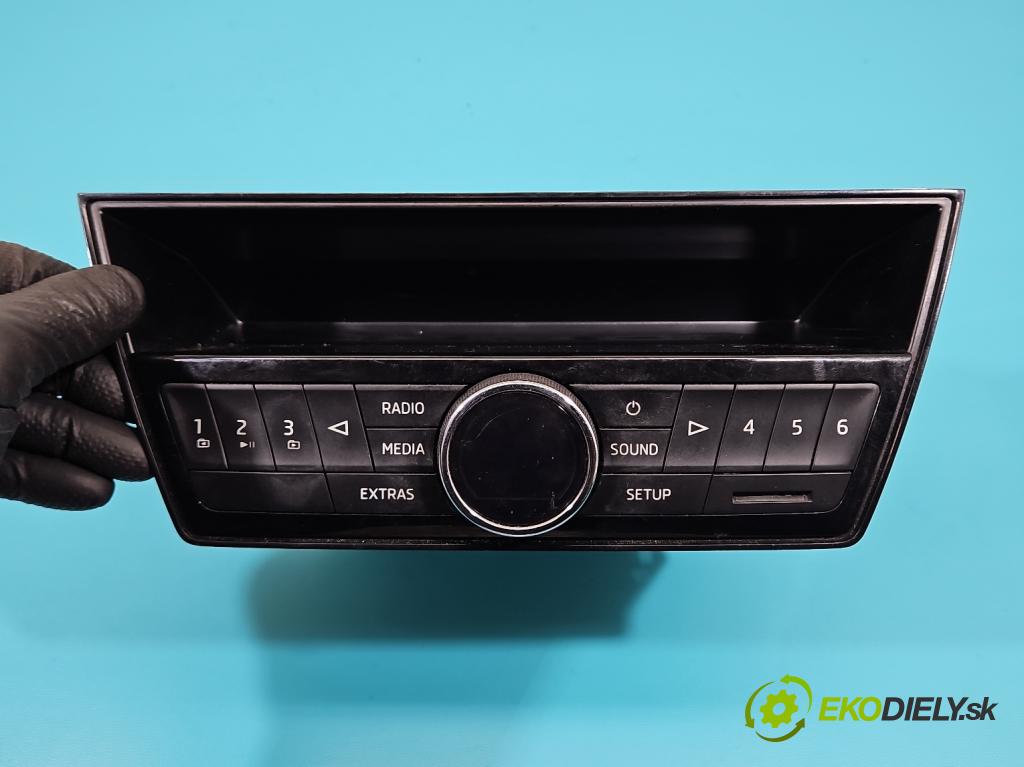 Skoda Fabia III 2014- 2021 1.0 mpi 75 hp manual 55 kW 999 cm3 5- Radio továrna: 6V0035872