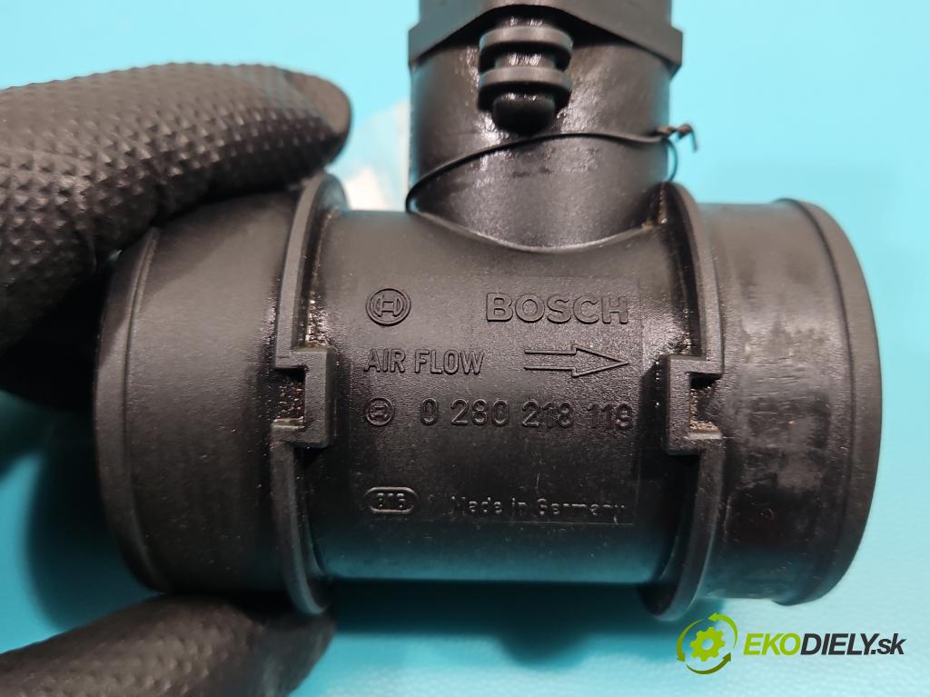 Opel Corsa C 2000-2006 1.0 12V 60 HP manual 44 kW 998 cm3 3- průtokoměr: 0280218119 (Váhy vzduchu)