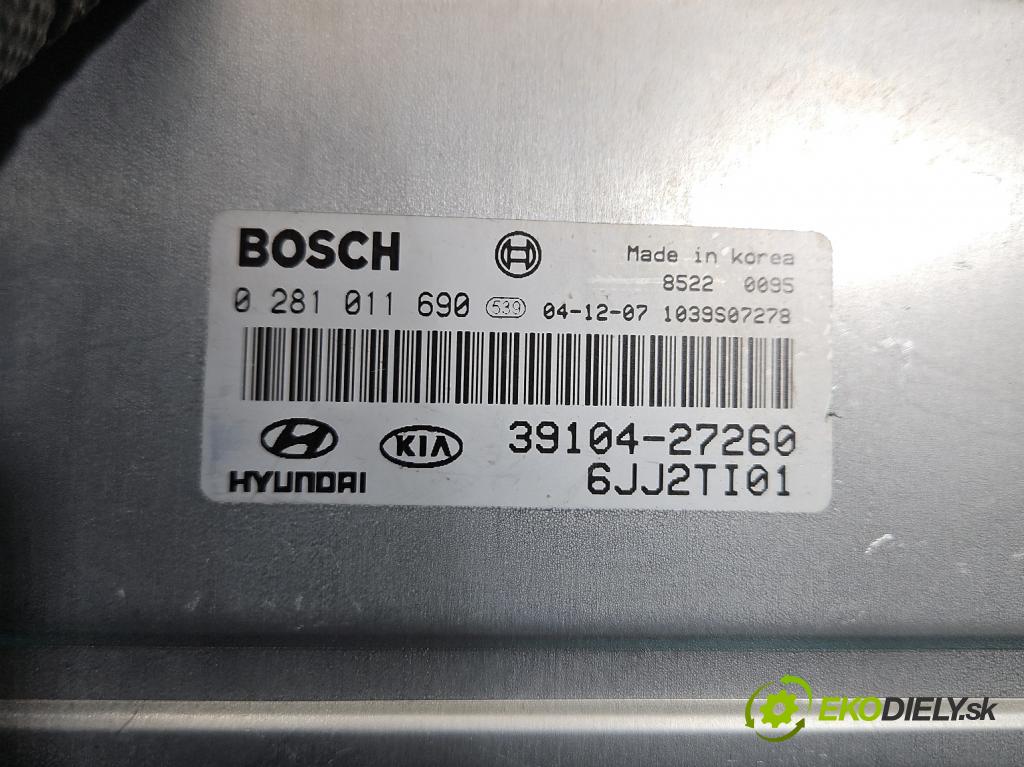 Hyundai Tucson I 2004-2009 2.0 crdi 113 HP automatic 83 kW 1991 cm3 5- riadiaca jednotka motora 0281011690