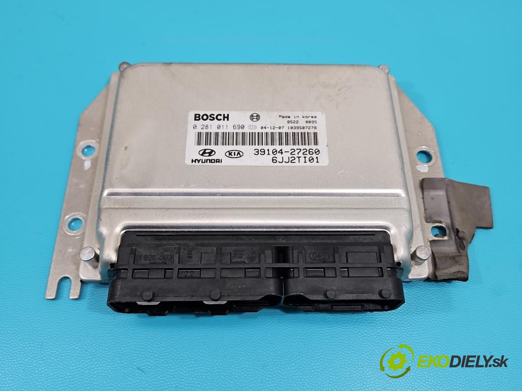 Hyundai Tucson I 2004-2009 2.0 crdi 113 HP automatic 83 kW 1991 cm3 5- riadiaca jednotka motora 0281011690