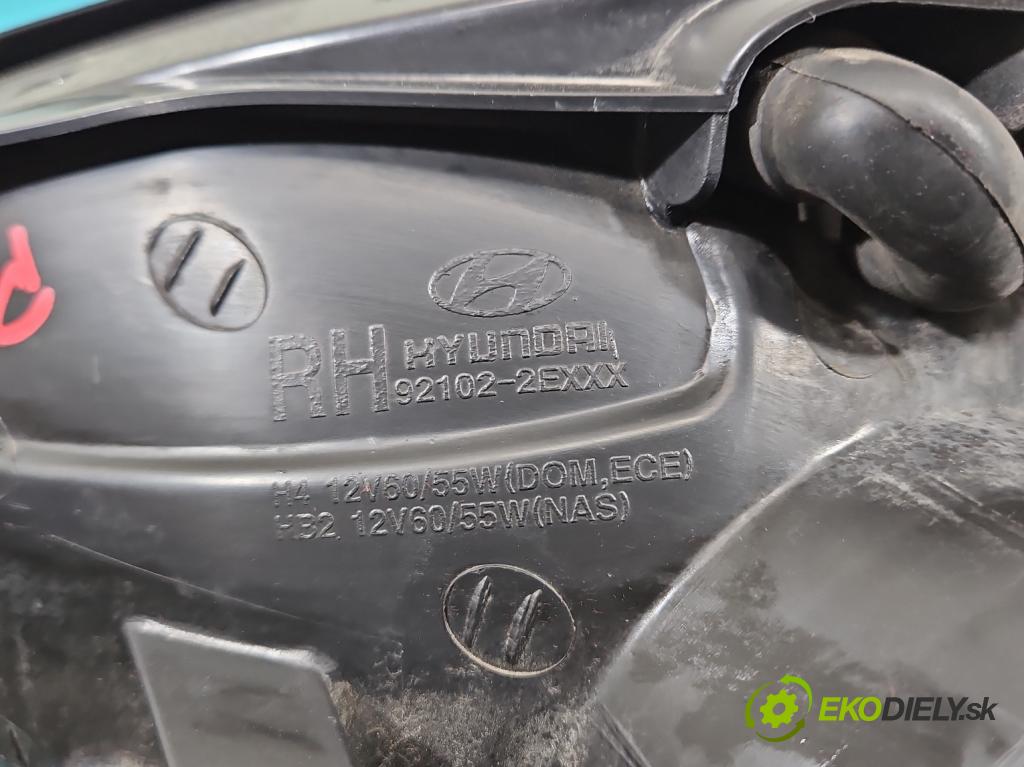 Hyundai Tucson I 2004-2009 2.0 crdi 113 HP automatic 83 kW 1991 cm3 5- Reflektor: pravý 92102-2EXXX (Pravé)