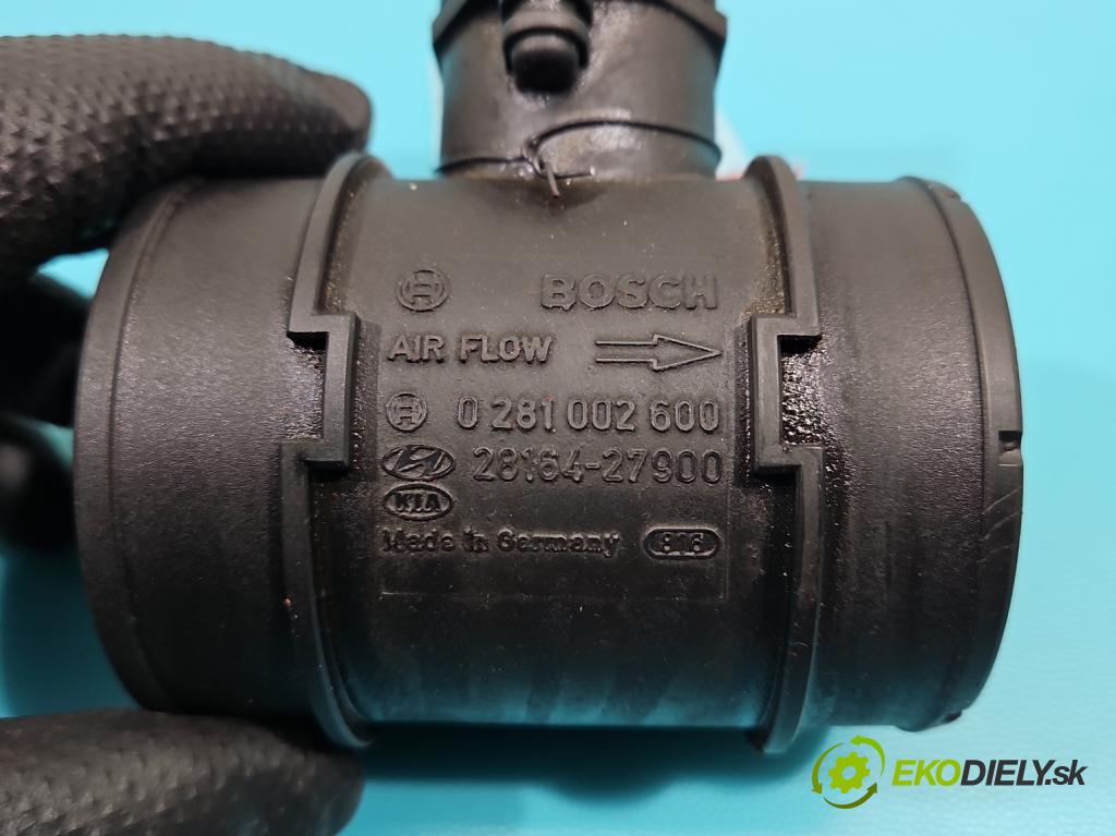 Hyundai Tucson I 2004-2009 2.0 crdi 113 HP automatic 83 kW 1991 cm3 5- průtokoměr: 0281002600 (Váhy vzduchu)