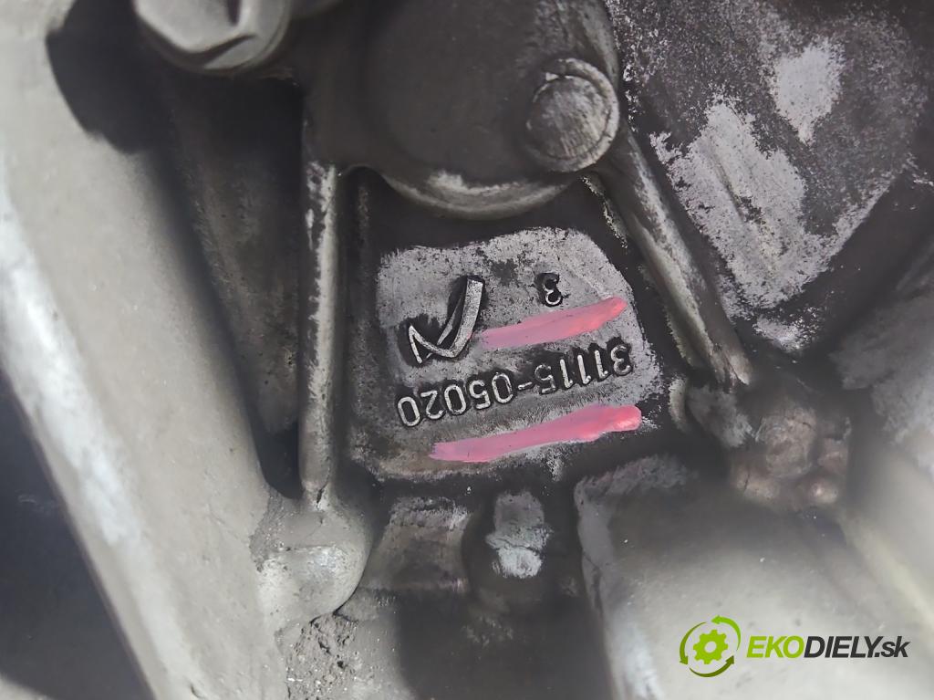 Toyota Corolla E16/E18  2013-2019 1.6 16V 132  HP manual 97 kW 1598 cm3 4- prevodovka stupeň,rýchlosť manual 31115-05020