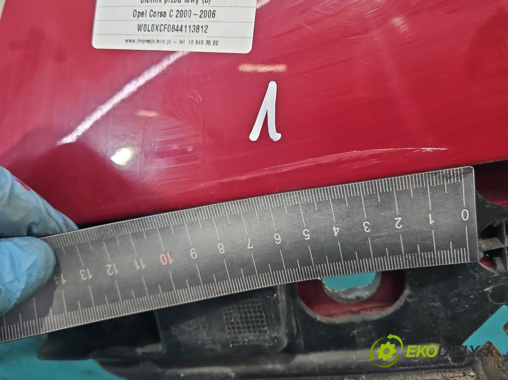Opel Corsa C 2000-2006 1.0 12V 60 hp manual 44 kW 998 cm3 3- blatnik přední levý  (Predné ľavé)