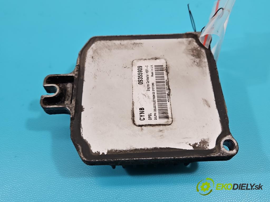 Opel Astra II 1998-2009 1.4 16V 90 HP manual 66 kW 1389 cm3 4- riadiaca jednotka motora 09355909