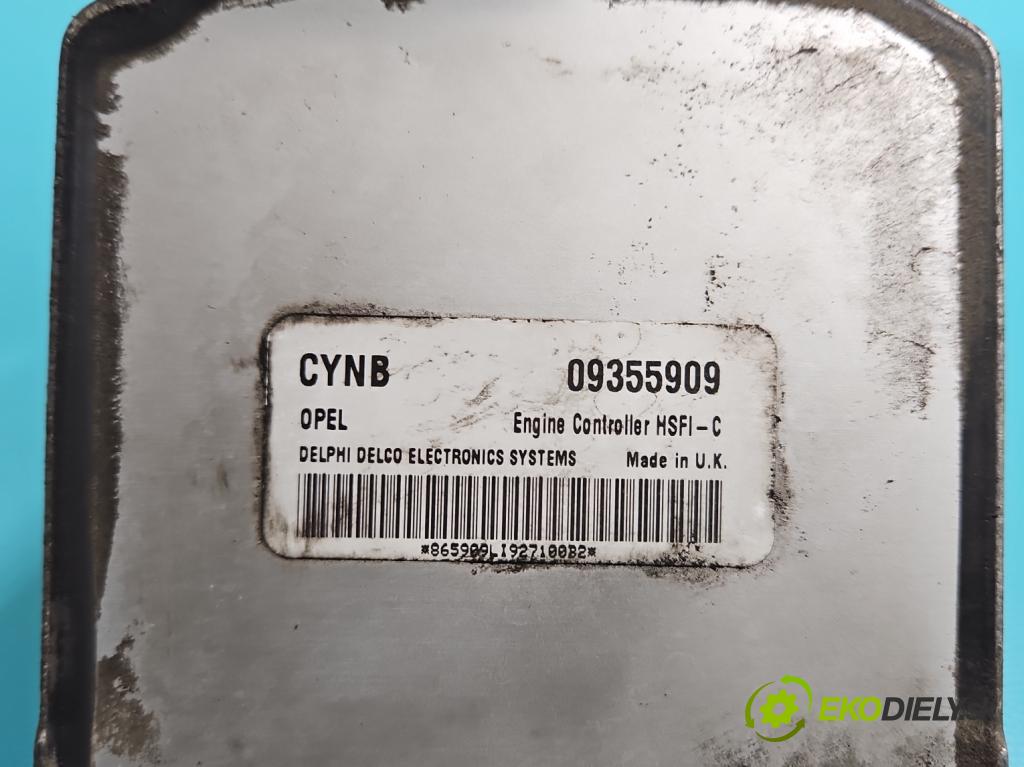 Opel Astra II 1998-2009 1.4 16V 90 HP manual 66 kW 1389 cm3 4- riadiaca jednotka motora 09355909