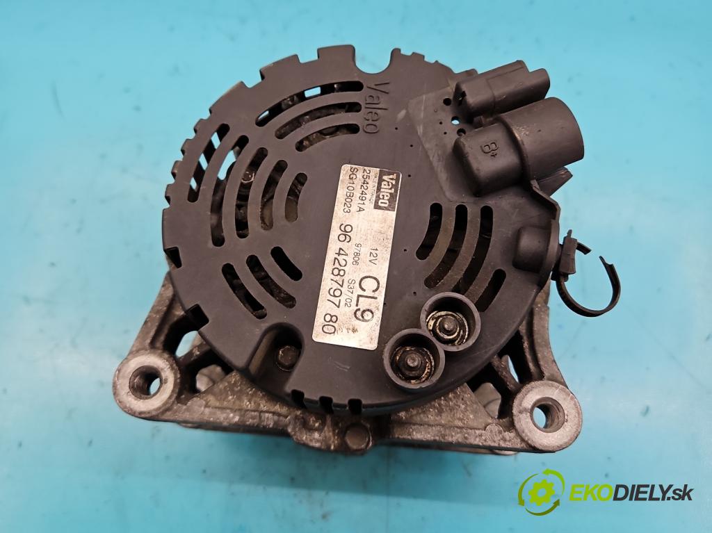 Peugeot 307 1.6 16V 109 HP manual 80 kW 1587 cm3 5- Alternator 9642879780 (Alternátory)