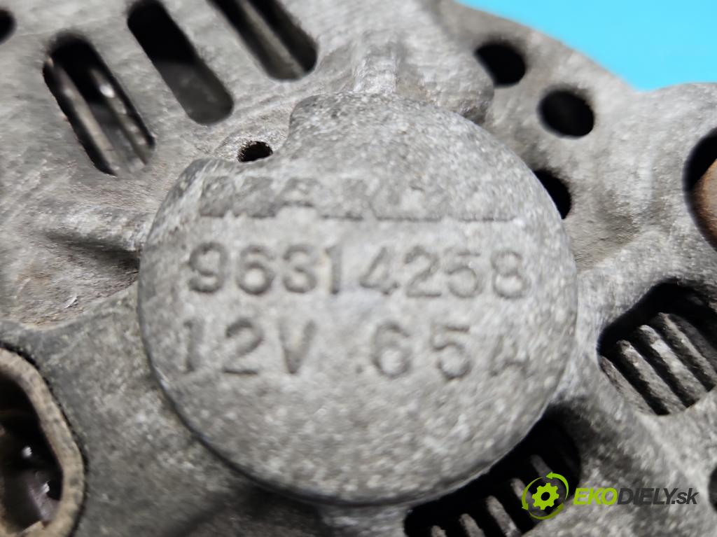 Daewoo Matiz 0.8 51KM manual 37,5 kW 796 cm3 5- Alternator 96314258 (Alternátory)
