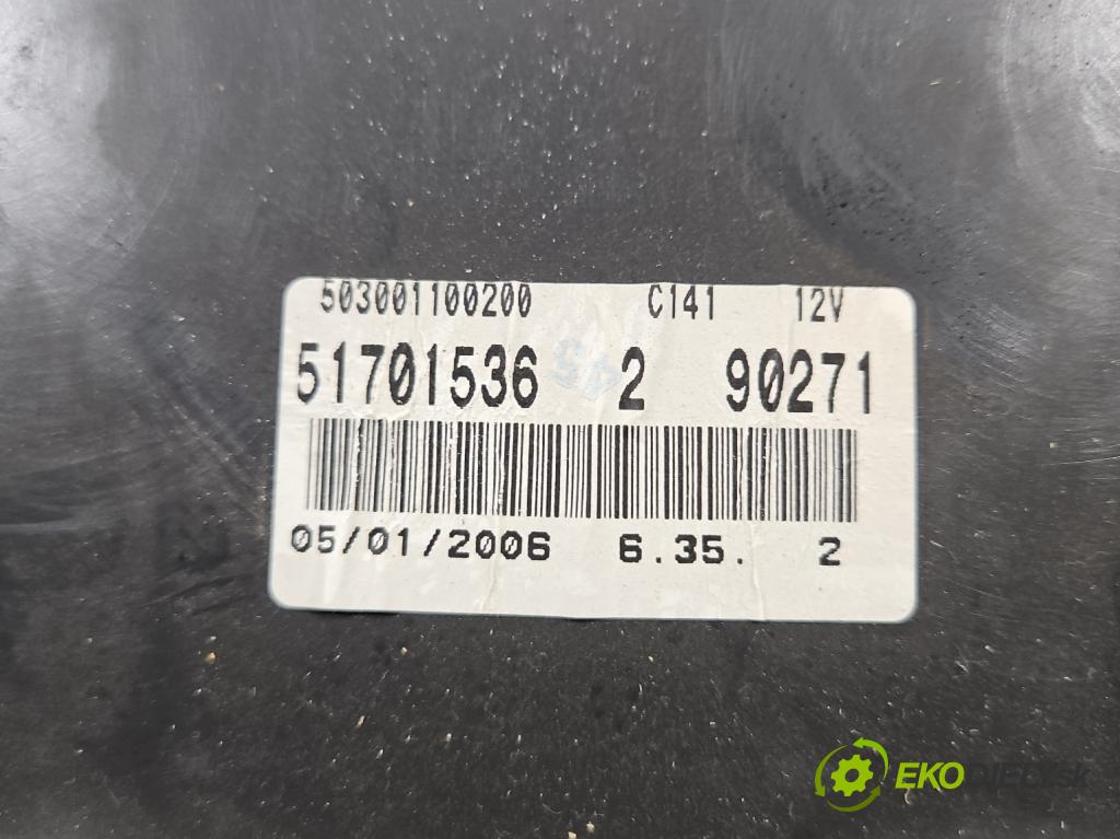 Fiat Punto Grande 1.2 8V 65 HP manual 48 kW 1242 cm3 3- prístrojovka/ budíky 51701536 (Prístrojové dosky, displeje)