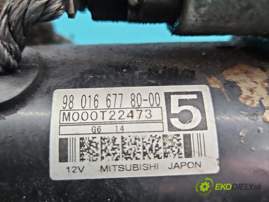 Peugeot 508 2010-2018 1.6 hdi 120 HP automatic 88 kW 1560 cm3 4- štartér 9801667780 (Štartéry)
