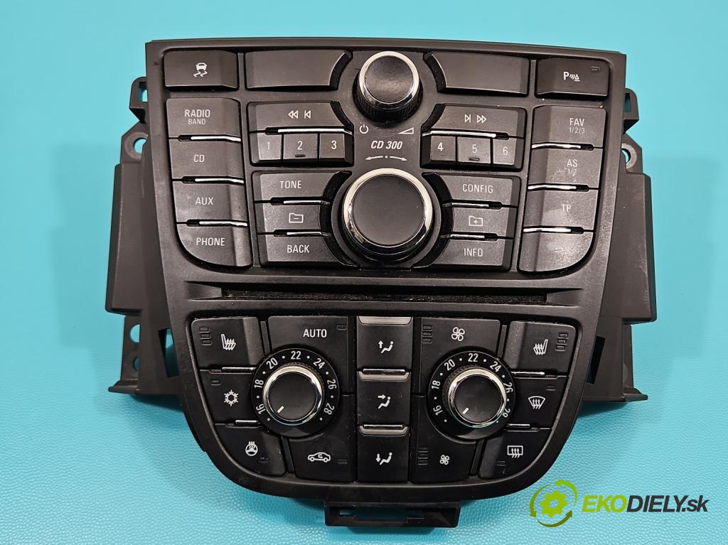Opel Astra IV 2009-2015 1.4 T 140 hp manual 103 kW 1362 cm3 5- palubní deska panel topení 13435144
