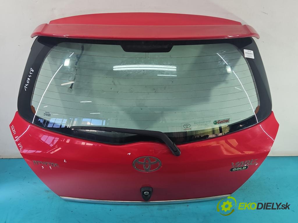 Toyota Yaris II 2005-2011 1.3 vvti 87 hp manual 64 kW 1298 cm3 5- zadní kufrové dveře  (Zadní kapoty)