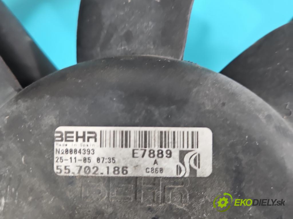 Fiat Punto Grande 1.2 8V 65 HP manual 48 kW 1242 cm3 3- Ventilátor chladiča 55700995