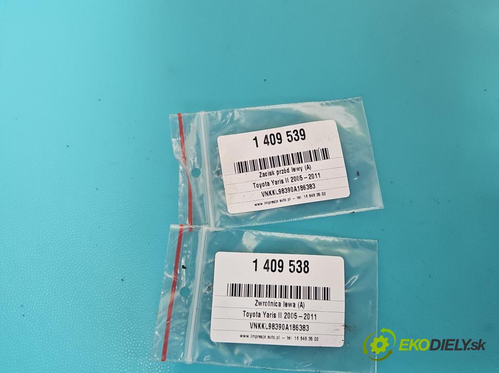 Toyota Yaris II 2005-2011 1.3 vvti 87 HP manual 64 kW 1298 cm3 5- náboj ľavé  (Náboje)