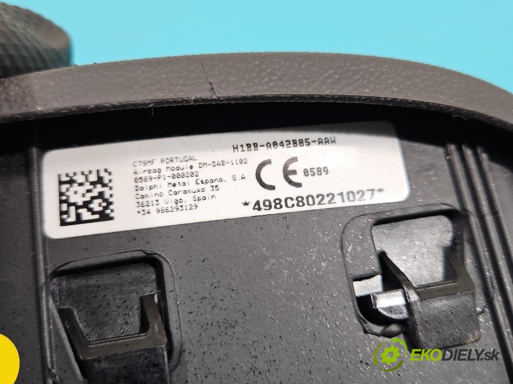 Ford Fiesta MK8 2016-2023 1.1 71 HP manual 52 kW 1084 cm3 5- airbag vzduch: Řidiči: H1BB-A042B85-AAW (Airbagy)