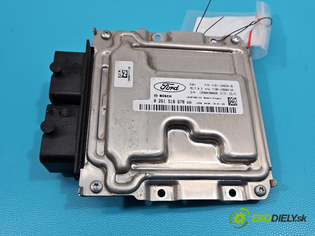 Ford Fiesta MK8 2016-2023 1.1 71 HP manual 52 kW 1084 cm3 5- riadiaca jednotka motora 0261S18678