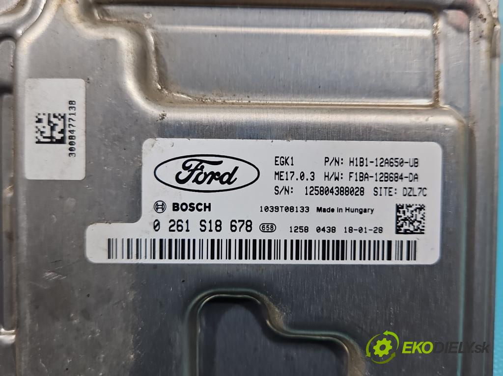 Ford Fiesta MK8 2016-2023 1.1 71 HP manual 52 kW 1084 cm3 5- riadiaca jednotka motora 0261S18678