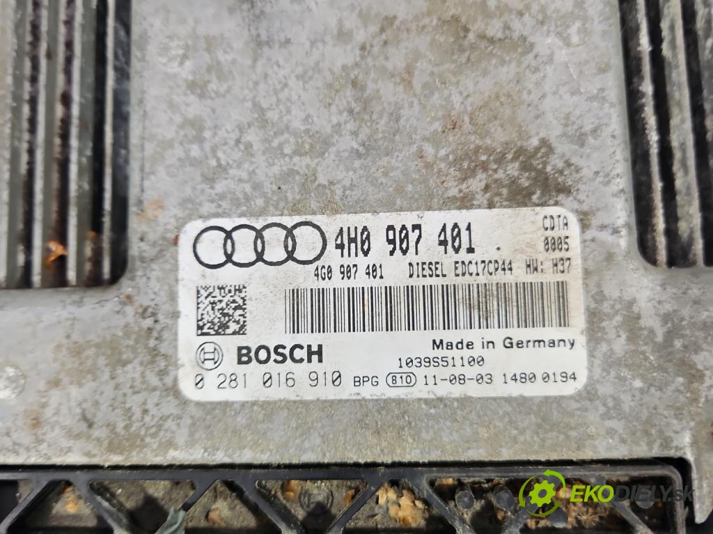 Audi A8 D4 2009-2017 3.0 V6 tdi 250 HP automatic 184 kW 2967 cm3 4- riadiaca jednotka motora 4H0907401