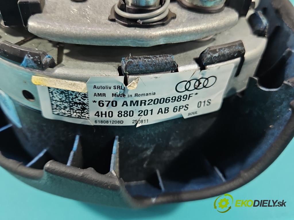 Audi A8 D4 2009-2017 3.0 V6 tdi 250 HP automatic 184 kW 2967 cm3 4- airbag vzduch: Řidiči: 4H0880201AB (Airbagy)
