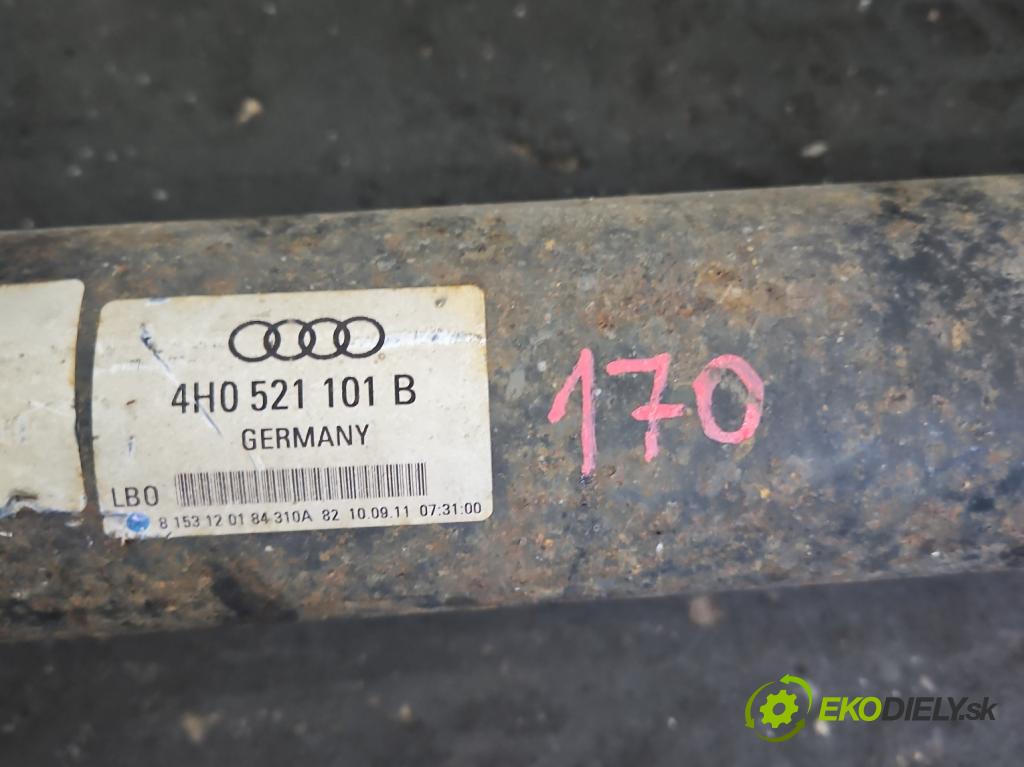 Audi A8 D4 2009-2017 3.0 V6 tdi 250 HP automatic 184 kW 2967 cm3 4- Hřídel: zadné 4H0521101B (Kardaňový hriadeľ)