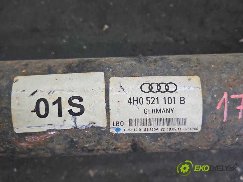 Audi A8 D4 2009-2017 3.0 V6 tdi 250 HP automatic 184 kW 2967 cm3 4- Hřídel: zadné 4H0521101B (Kardaňový hriadeľ)