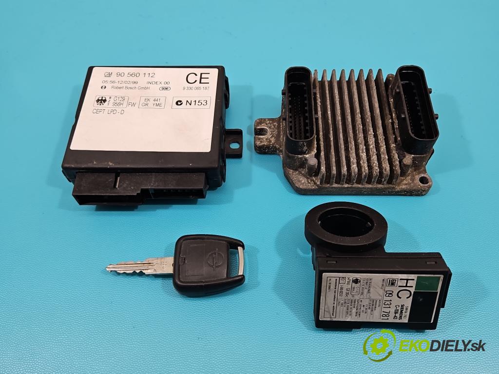 Opel Zafira A 1999-2005 1.6 16V 101 HP manual 74 kW 1598 cm3 5- riadiaca jednotka motora 16250009