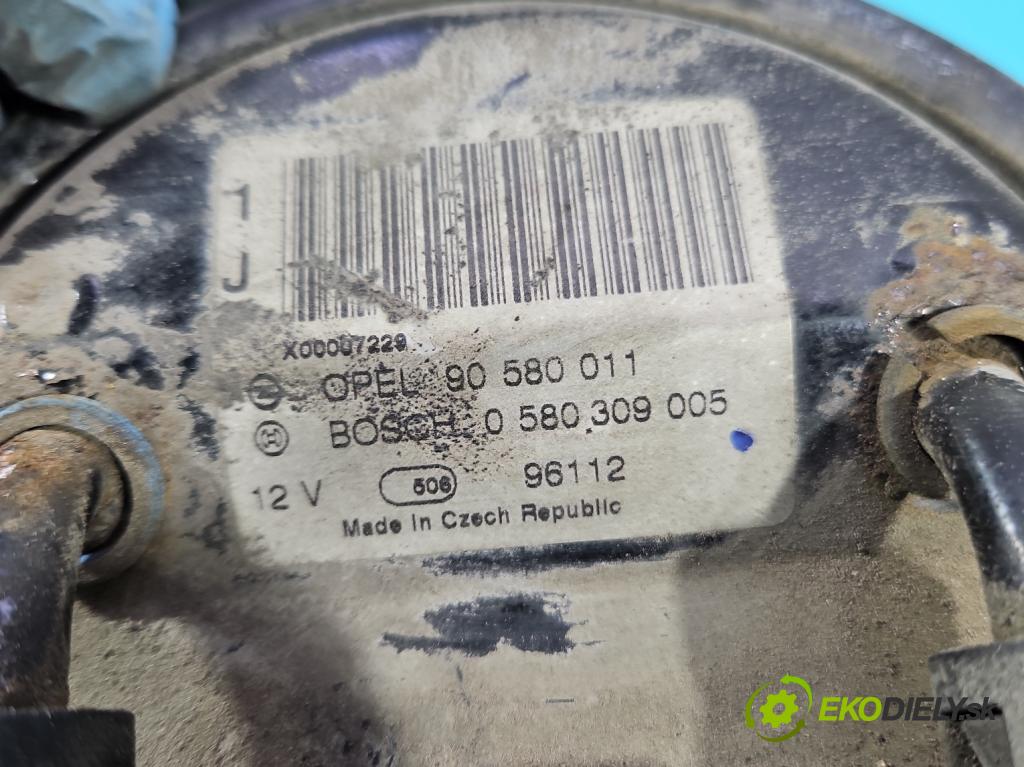 Opel Zafira A 1999-2005 1.6 16V 101 hp manual 74 kW 1598 cm3 5- čerpadlo paliva 90580011
