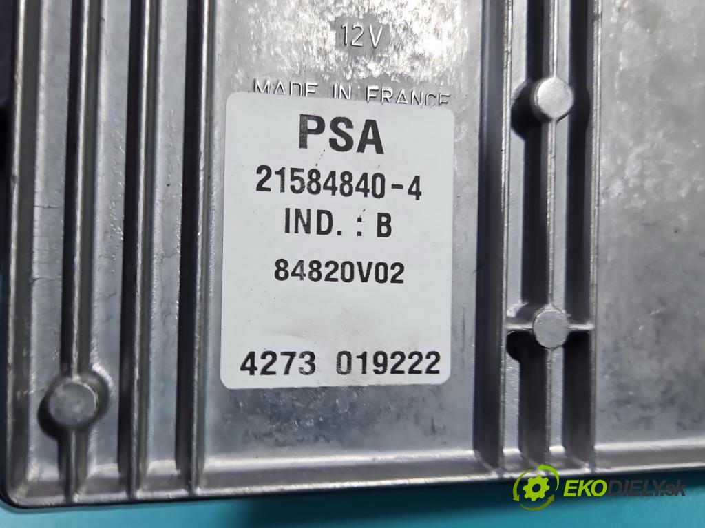 Peugeot 407 1,8.0 16V 116 HP manual 85 kW 1749 cm3 4- riadiaca jednotka motora 9654131380