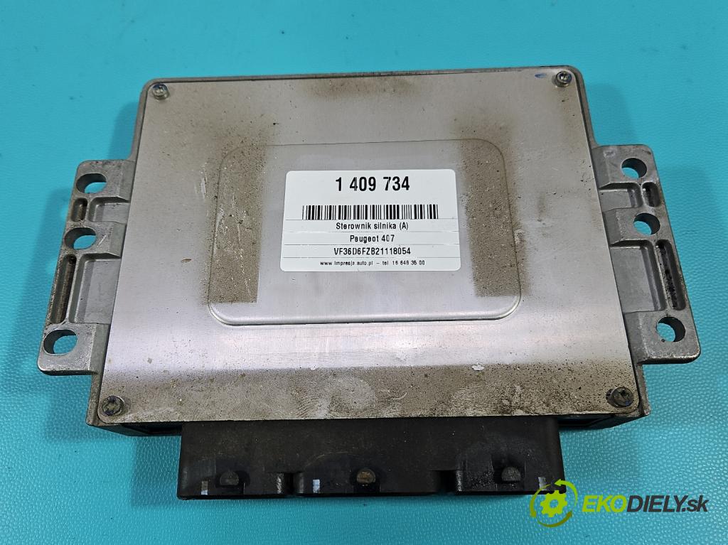 Peugeot 407 1,8.0 16V 116 HP manual 85 kW 1749 cm3 4- riadiaca jednotka motora 9654131380